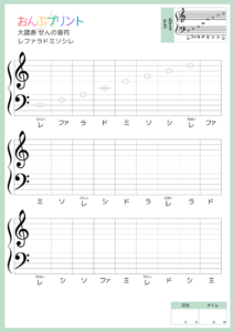 大譜表せんの音符