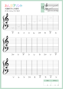 大譜表かんの音符